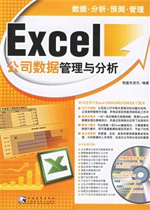 Excel公司數(shù)據(jù)管理與分析 Excel公司數(shù)據(jù)管理與分析